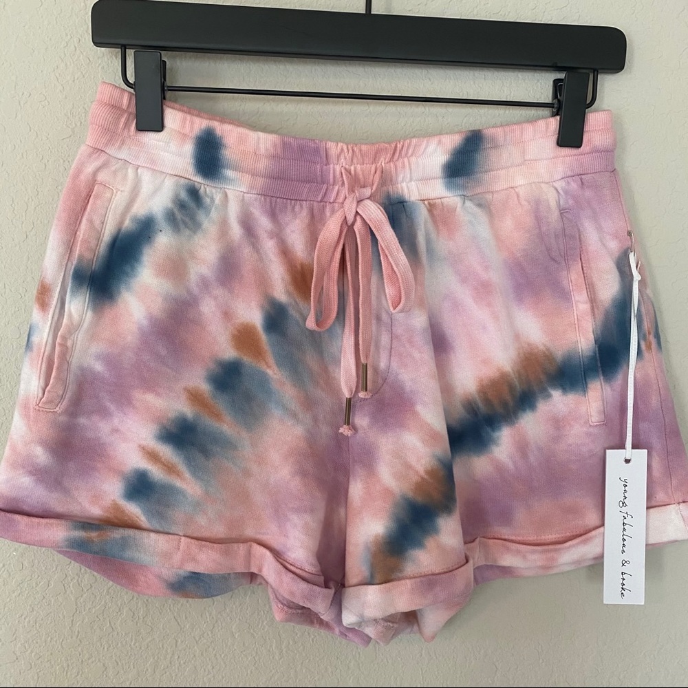NWT Young Fabulous & Broke Tie Dye Shorts - Picture 6 of 6